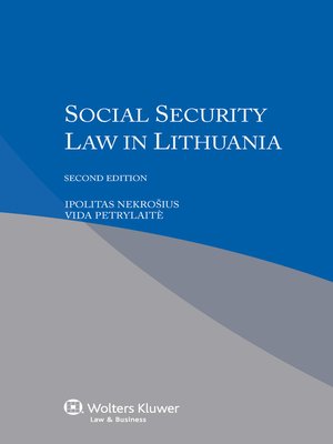 cover image of Social Security Law in Lithuania